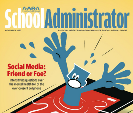 Cover of November issue of AASA School Administrator Magazine.